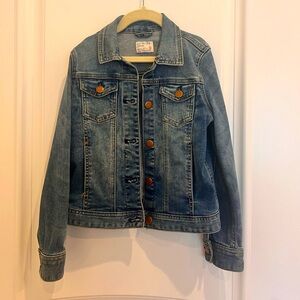 J crew girls denim jacket - size 8